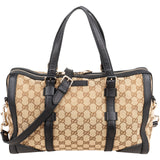 Gucci Monogram GG Canvas Boston Handbag