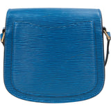 [🔄️B07 / F36] Louis Vuitton Blue Epi Leather Saint Cloud Crossbody Bag - vintageandkickz
