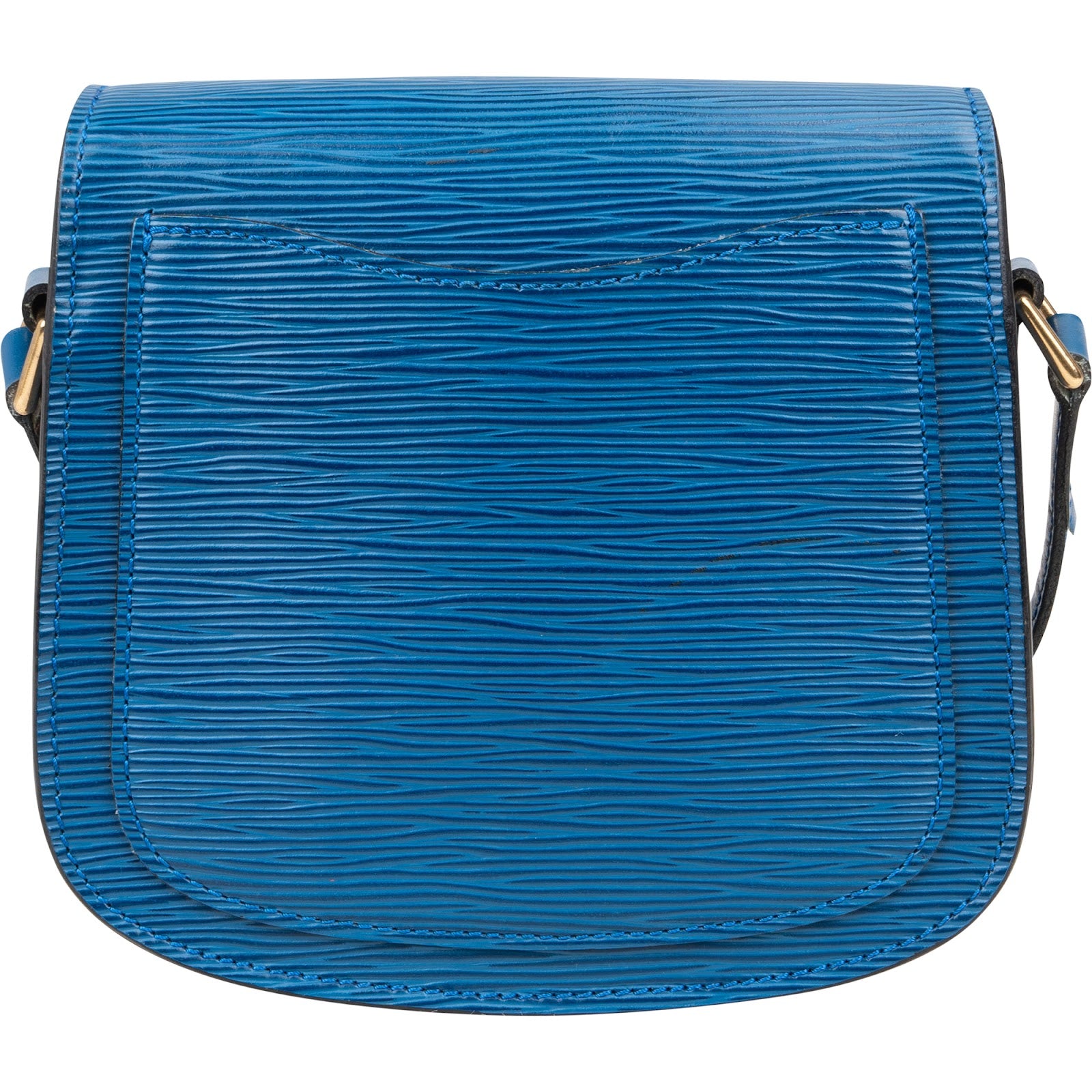 [🔄️B07 / F36] Louis Vuitton Blue Epi Leather Saint Cloud Crossbody Bag - vintageandkickz