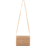 Christian Dior Vintage Honeycomb Monogram Canvas Flap Crossbody Bag