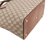 Gucci Monogram GG Supreme Canvas Linea A Foldover Tote Handbag