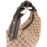 Gucci Monogram GG Canvas Horsebit Ring Hobo Shoulder Bag