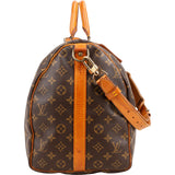 Louis Vuitton Monogram Canvas Keepall 50 Bandoulière Travel Bag