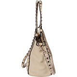 Valentino Garavani Grained Leather Rockstud Tote Shopper Handbag