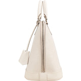Louis Vuitton White Epi Leather Alma PM Handbag