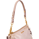 Miu Miu Vitello Lux Bow Pochette Shoulder Bag