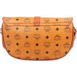 MCM Monogram Visetos Half Moon Saddle Crossbody Bag