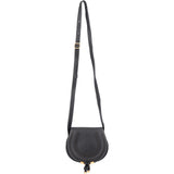 Chloé Grained Calfskin Marcie Saddle Small Crossbody Bag