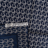 Christian Dior Monogram Emblem Print Silk 50 Scarf Tuch
