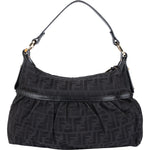 Fendi Monogram Zucca Canvas Chef Hobo Shoulder Bag - vintageandkickz