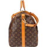 Louis Vuitton Monogram Canvas Keepall 55 Bandoulière Travel Bag