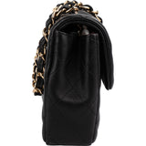 Chanel Quilted Lambskin East West Single Flap Shoulder Bag