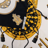 Hermès Les Clés Silk 90 Scarf Tuch