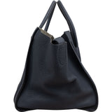 Céline Drummed Calfskin Phantom Handbag