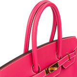 Hermès Rose Tyrien Epsom Leather Gold Birkin 35 Handbag