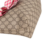 Gucci Monogram GG Supreme Children's Tote Bow Handbag
