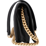 Chanel Quilted Lambskin Boy Wallet On Chain Crossbody Bag