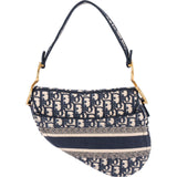 Christian Dior Oblique Trotter Monogram Jacquard Saddle Shoulder Bag