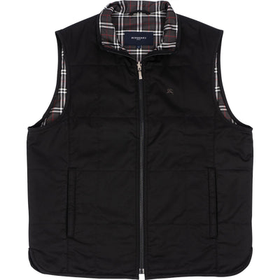 Burberry Golf Black Quilted Vest Weste (L)