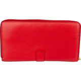 Saint Laurent Red Leather Chic Y Zip Around Wallet