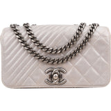 Chanel Aged Quilted Calfskin Coco Boy Single Flap Crossbody Bag