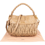 Miu Miu Quilted Leather City Handbag