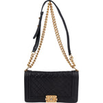 [🔄️B11 / F26] Chanel Quilted Lambskin Medium Boy Crossbody Bag - vintageandkickz