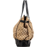 Gucci Monogram GG Canvas Marron Tote Shoulder Bag