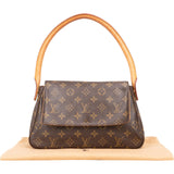 Louis Vuitton Canvas Monogram Mini Looping Shoulder Bag