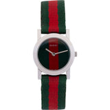 Gucci Silver Tone Web Stripe 5200L Woman Watch