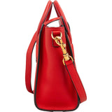 Céline Drummed Calfskin Luggage Nano Handbag