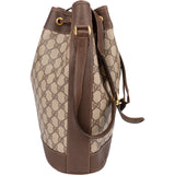 Gucci Monogram GG Supreme Canvas Drawstring Bucket Shoulder Bag