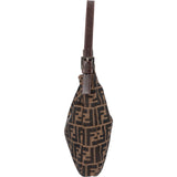 Fendi Monogram FF Zucca Canvas Baguette Buckle Shoulder Bag