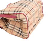 Burberry Haymarket Check Hobo Shoulder Bag