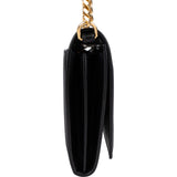 Burberry Grained Leather TB Wallet on a Chain Crossbody Bag
