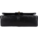 Chanel Quilted Lambskin 24K Gold Single Flap Crossbody Bag
