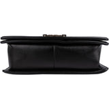 Chanel Quilted Lambskin Boy Medium Single Flap Crossbody Bag