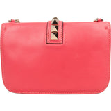 Valentino Garavani Leather Rockstud Glam Lock Flap Crossbody Bag
