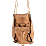 Loewe Leather Crowns Tote Chain Crossbody Bag