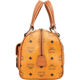 MCM Monogram Visetos Boston Pocket Handbag