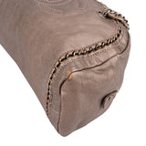 Chanel Metallic Leather Modern Chain Bowler Shoulder Bag