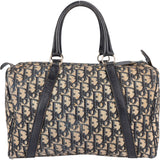 Christian Dior Trotter Monogram Canvas Boston Handbag