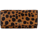 Miu Miu Hair Animal Print Leopard Wallet