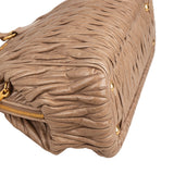 Miu Miu Matelassé Nappa Leather Bowler Hobo Handbag