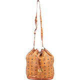 MCM Monogram Visetos Drawstring Bucket Crossbody Bag