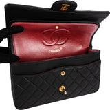 Chanel Quilted Lambskin 24K Gold Medium Double Flap Shoulder Bag