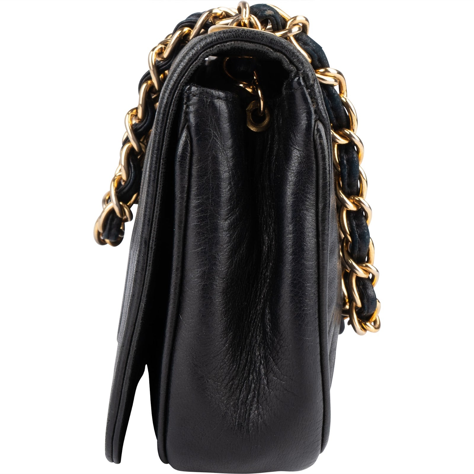 Chanel Lambskin CC Single Flap Camera Crossbody Bag - vintageandkickz