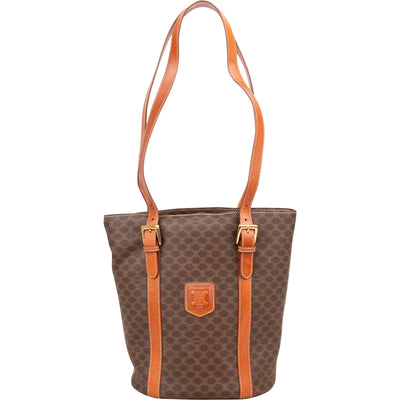 [🔄️B22 / F28] Celine Macadam Canvas Vertical Tote Shoulder Bag - vintageandkickz