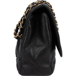Chanel Quilted Caviar Leather Jumbo Single Flap Crossbody Bag - vintageandkickz
