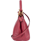 Fendi Leather Peekaboo Mini Handbag